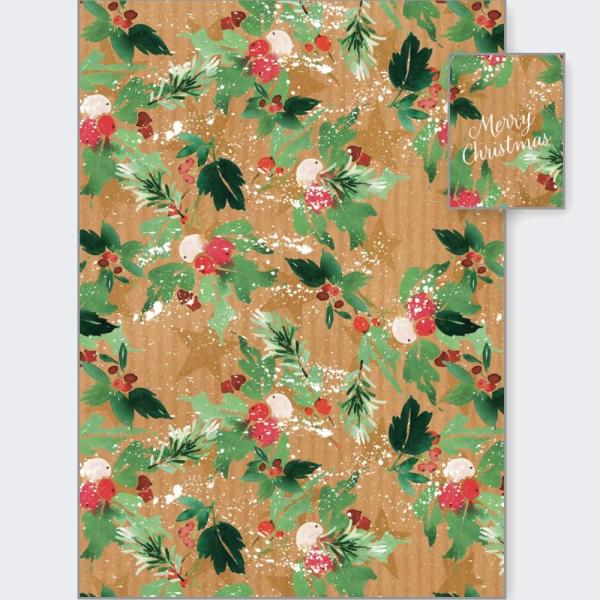 Winter Floral - Wrapping Paper & Tags