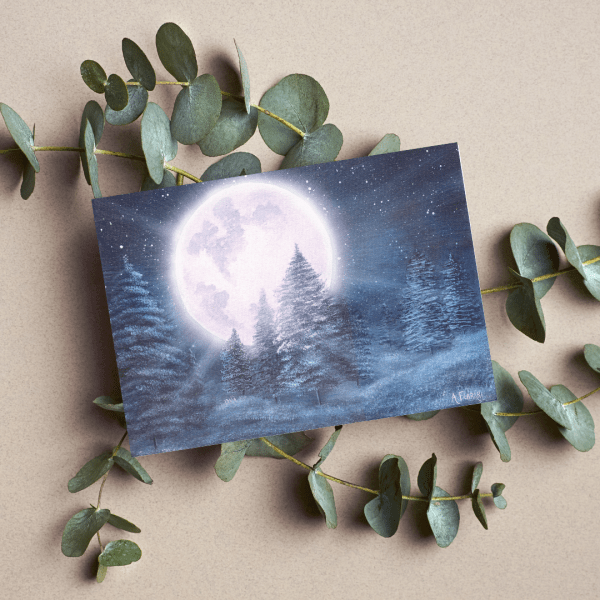 Winter Moon Christmas Cards