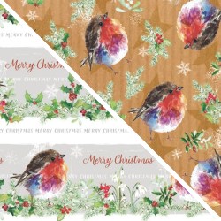 Fluffy Robin Wrapping Paper