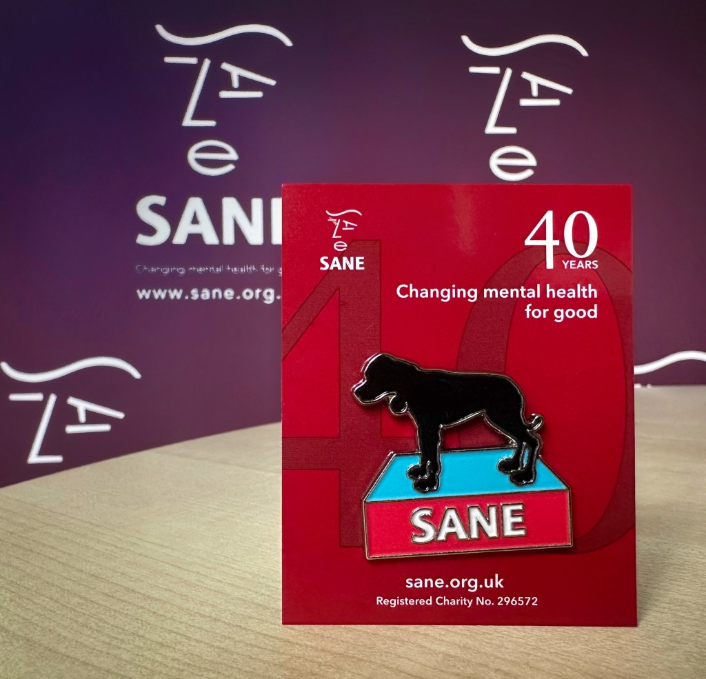 Black Dog Badge - 40 Years SANE