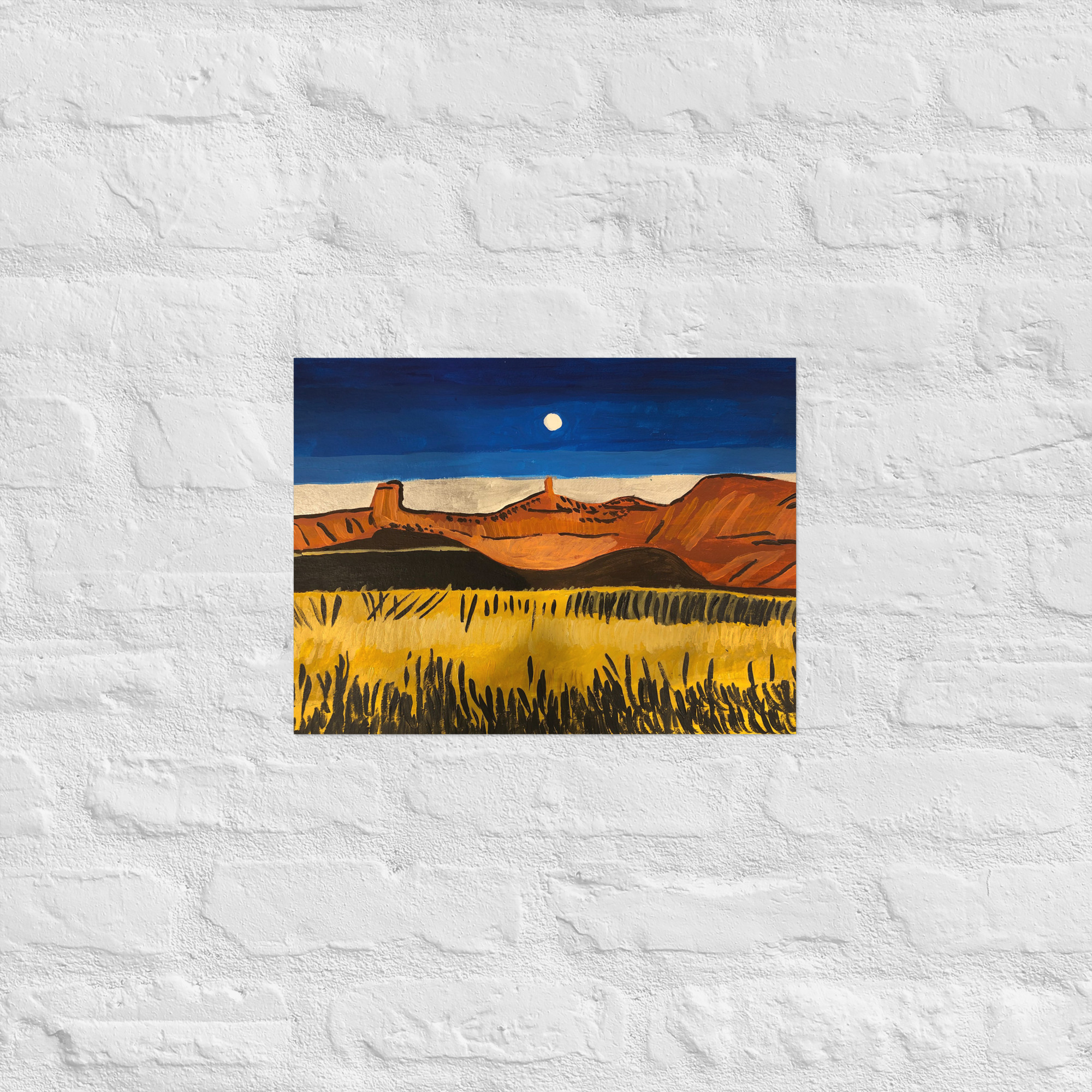 Bluebrown Moon Landscape - Alice A - Image 4