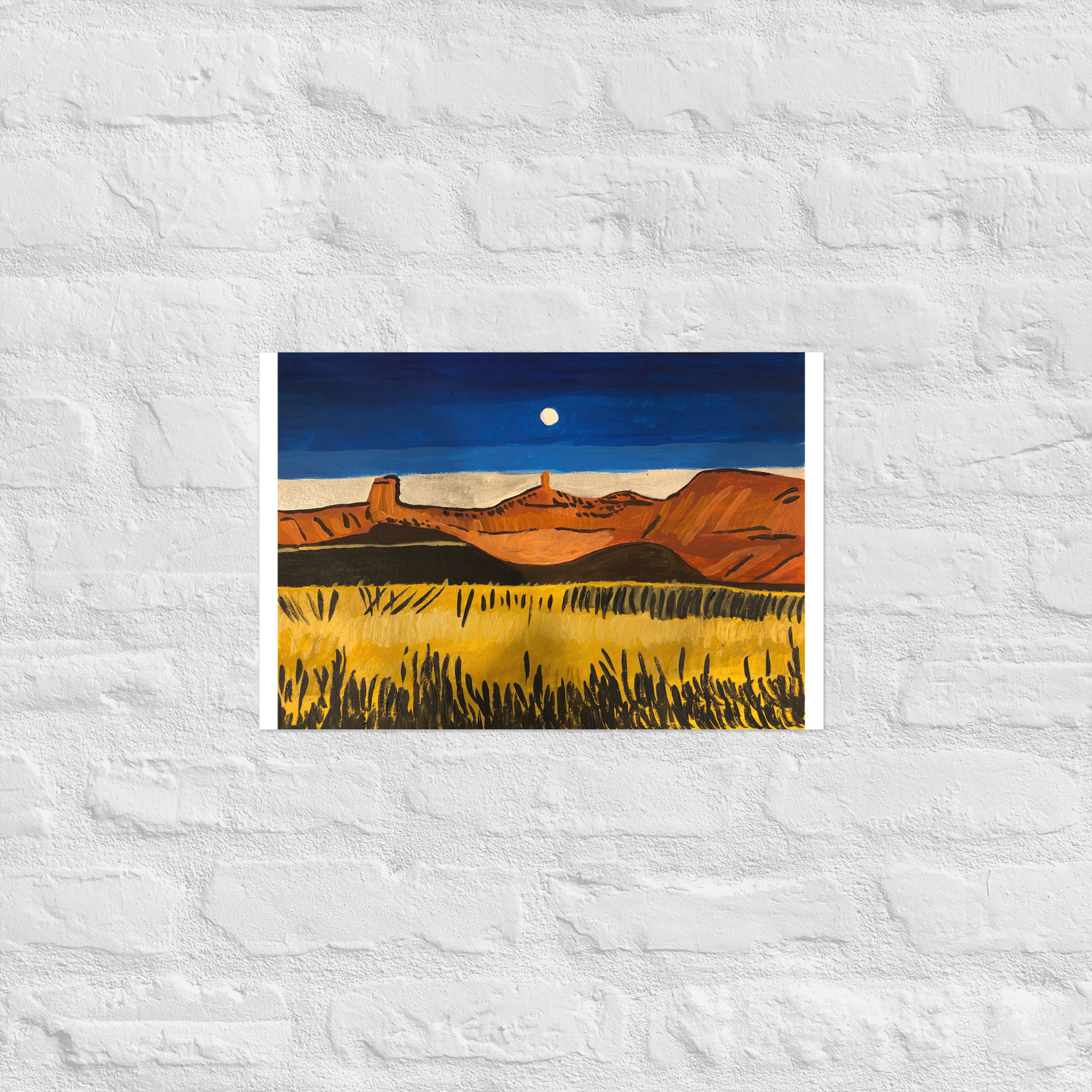 Bluebrown Moon Landscape - Alice A - Image 5