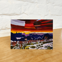 Greetings Card, Gran Canaria Red, Alice A. (blank inside)