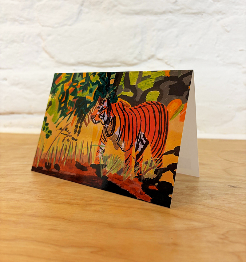 Greetings Card, Tiger, Alice A (blank inside) - Image 2